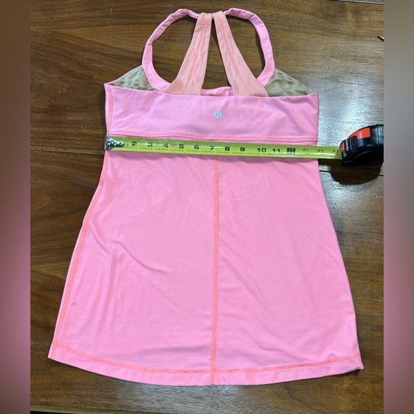 Lululemon Scoop Me Up Tank Heathered Pop Orange/Pop Orange Size 8 Adjustable Bra - Picture 5 of 10